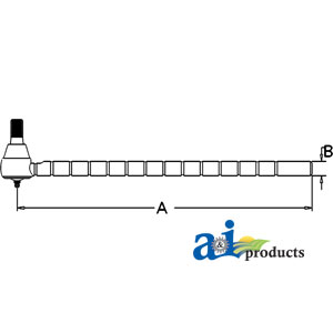 UJD00979    Tie Rod---Replaces AT23583